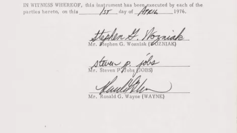Founders signatures