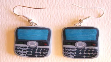 Cool latest new best tech electronic gadgets blackberry phone earring geeky gadgets novelty design