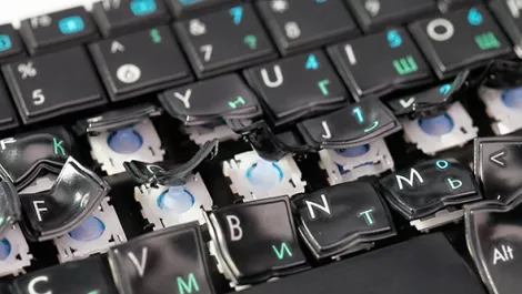 Keyboard key board melt broken computer p