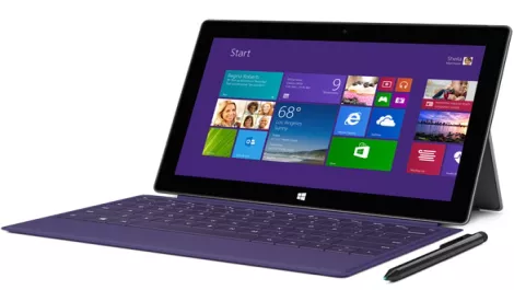 Small microsoft surface pro2 front