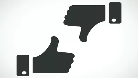 Social media up n down