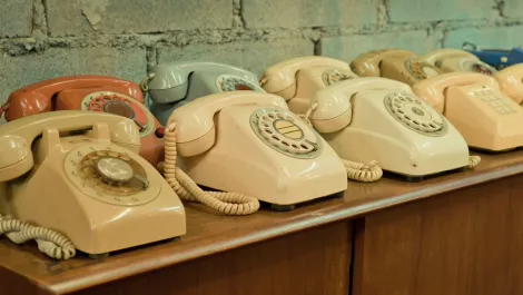 Vintage telephones