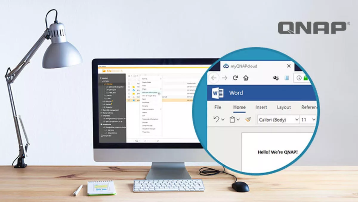 QNAP NAS OS integrates MS Office for Web