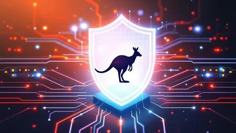 Digital shield over interconnected servers with kangaroo australian cybersecurity
