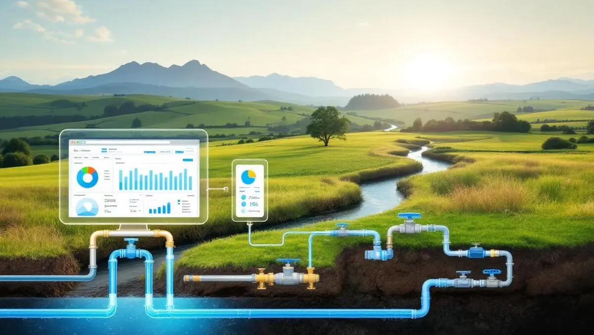 Digital water management pipes valves computer networks data analytics nz rural