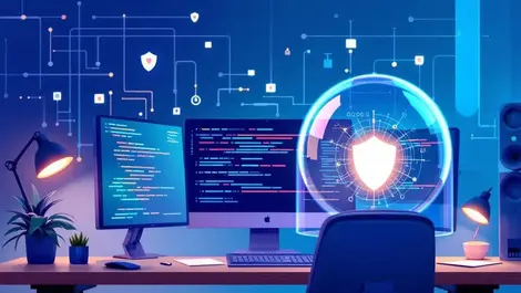 London developer workstation ai coding security protective dome view