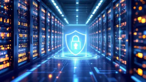 Secure data center ai server racks with layered shields trust