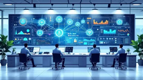Modern noc wifi7 dashboard monitoring remote branches security
