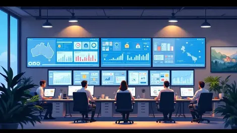 Australian insurance operations center collaboration dashboards