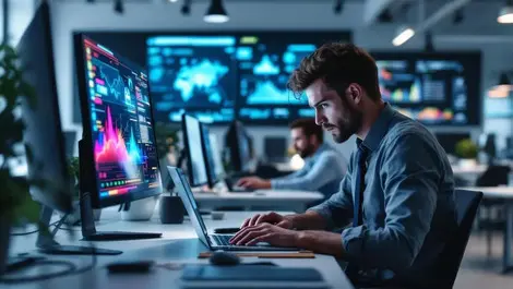 Nz open plan office employee hidden ai laptop it manager monitoring