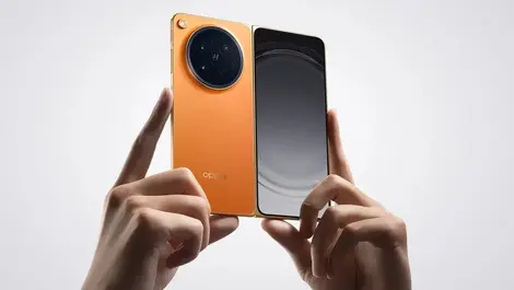 Orange back cover opened